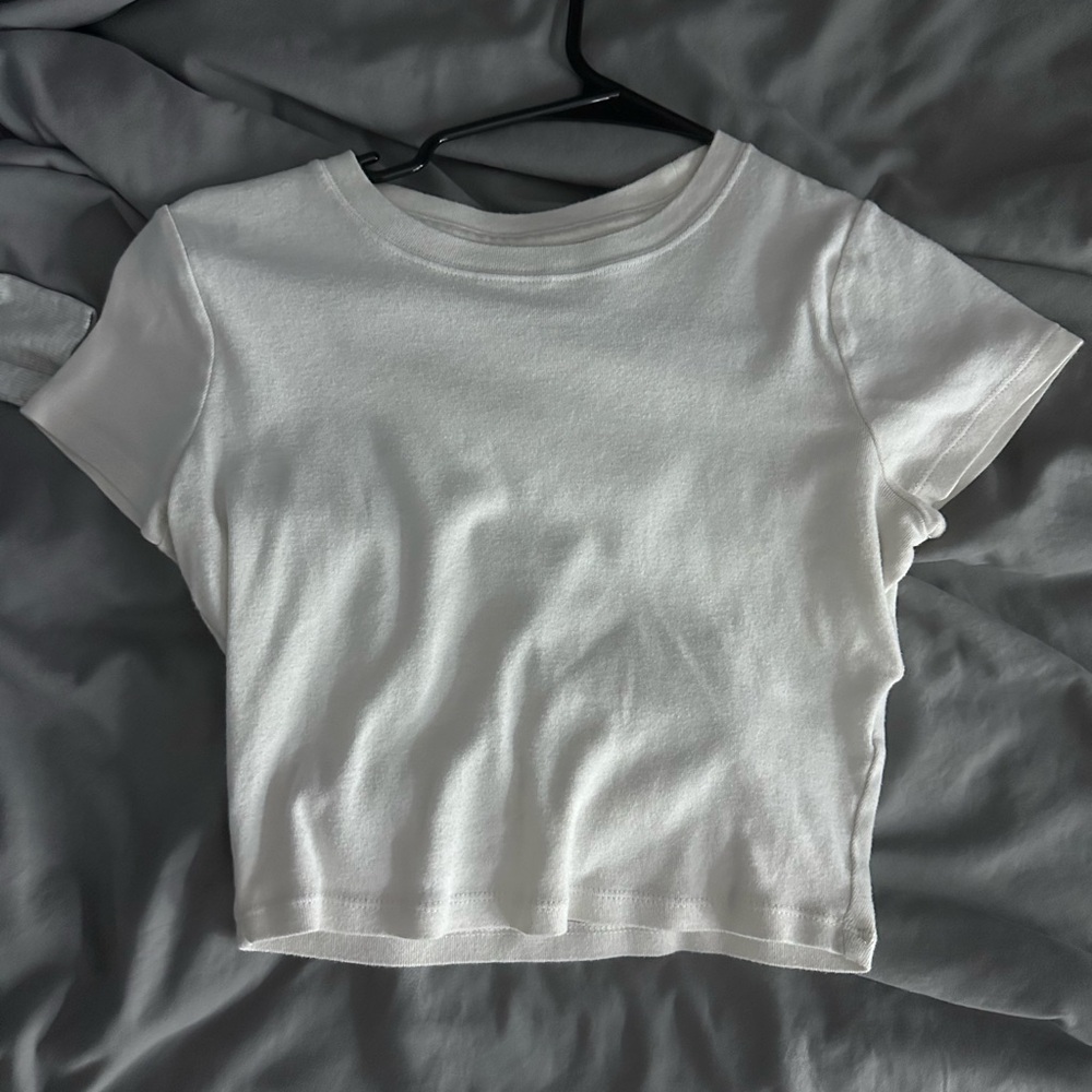 Hollister White Crop Top